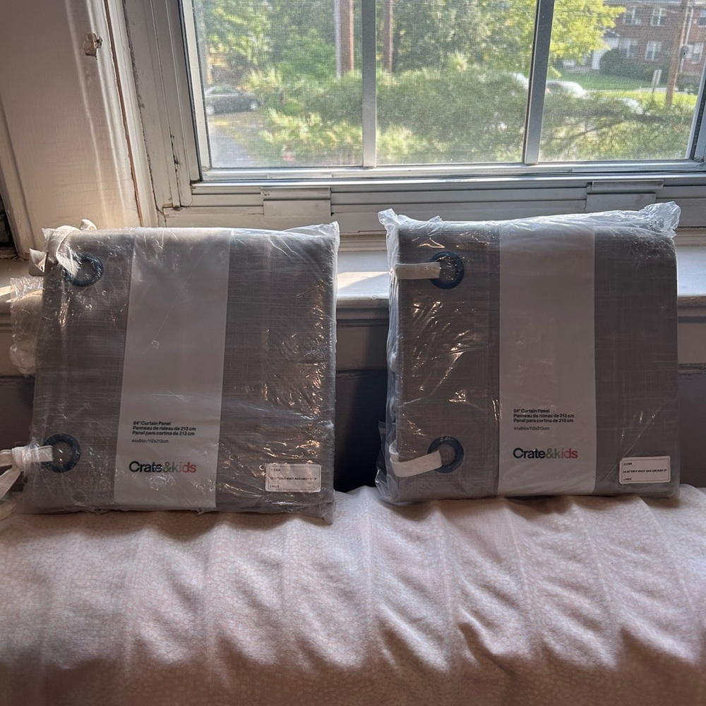 Crate & Kids Gray Curtains